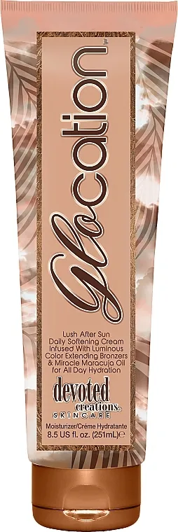 Devoted Creations Lotion After Solarium Glocation After Sun Daily Softening Cream With Extending Bronzers, Maracuja Krem sa sastojcima za samopotamnjivanje koji produžavaju boju i uljem marakuje