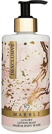 Dexclusive Luxury Lotion Soap Hand &amp; Body Wash Marble №2 Tečni sapun i gel za tuširanje 2 u 1 Marble No. 2