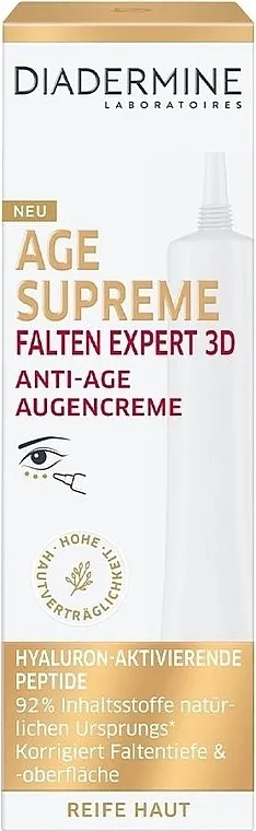 Diadermine Age Supreme Wrinkle Expert 3D Eye Cream Krema za oči
