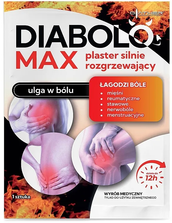 Diather Diagnostics &amp; Therapy Diabolo Max Flaster protiv bolova i za grejanje