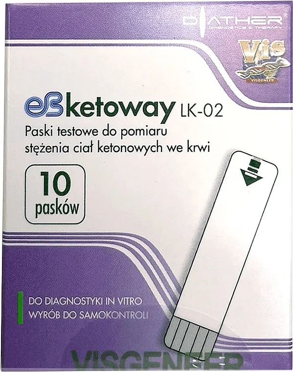 Diather Diagnostics &amp; Therapy eBKetoway LK-02 Test trake za merenje ketonskih tela u krvi