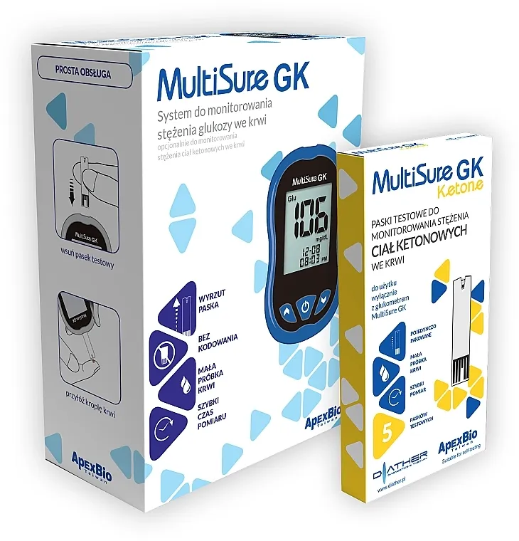 Diather Diagnostics &amp; Therapy Set za merenje koncentracije ketonskih tela u krvi