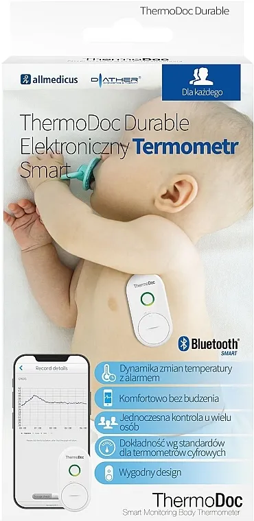 Diather Diagnostics &amp; Therapy ThermoDoc Durable Electronic Smart Pametni elektronski termometar