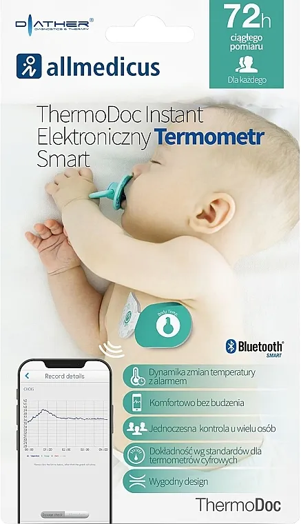 Diather Diagnostics &amp; Therapy ThermoDoc Instant Electronic Smart Pametni elektronski termometar