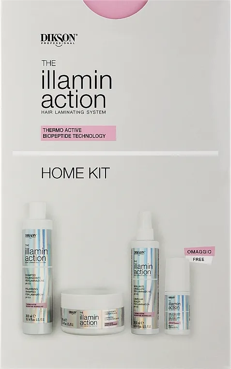 Dikson Illaminaction Home (shmp/300ml + conc/300ml + cr/200ml + spray/80ml) Set