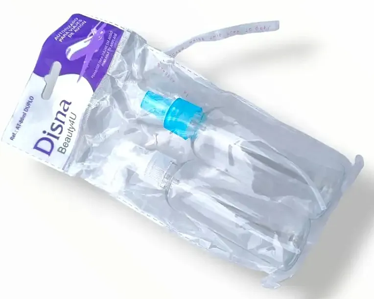 Disna Pharma Set plastičnih posuda za kozmetiku, 80 ml, bela + plava