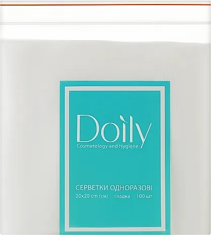 Doily Maramice od spunlace netkanog materijala u pakovanju 20x20 cm, 100 kom., glatke