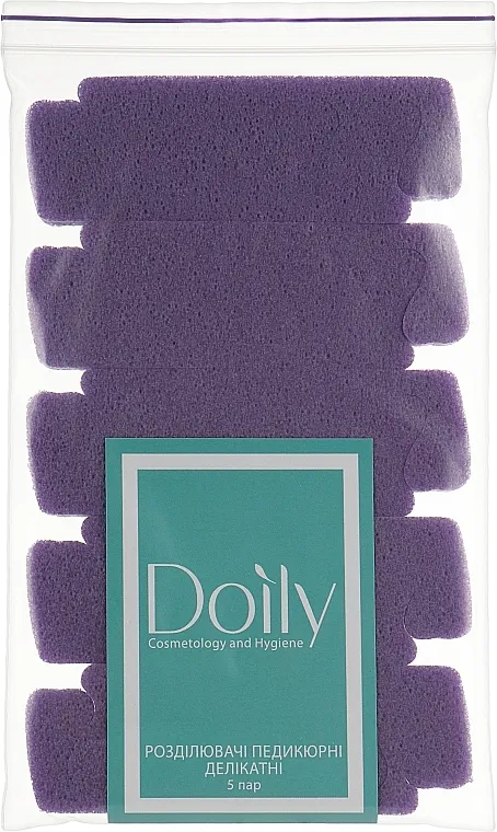 Doily Razdvajači za pedikir, ljubičasti