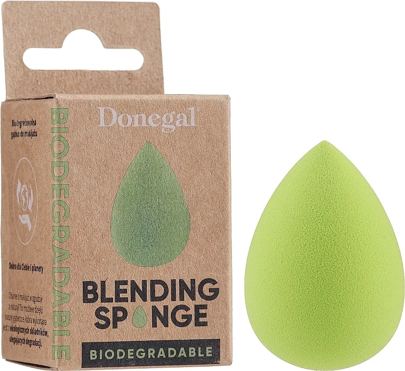 Donegal Blending Biodegradable Sponge Biorazgradiva spužva za šminku, zelena