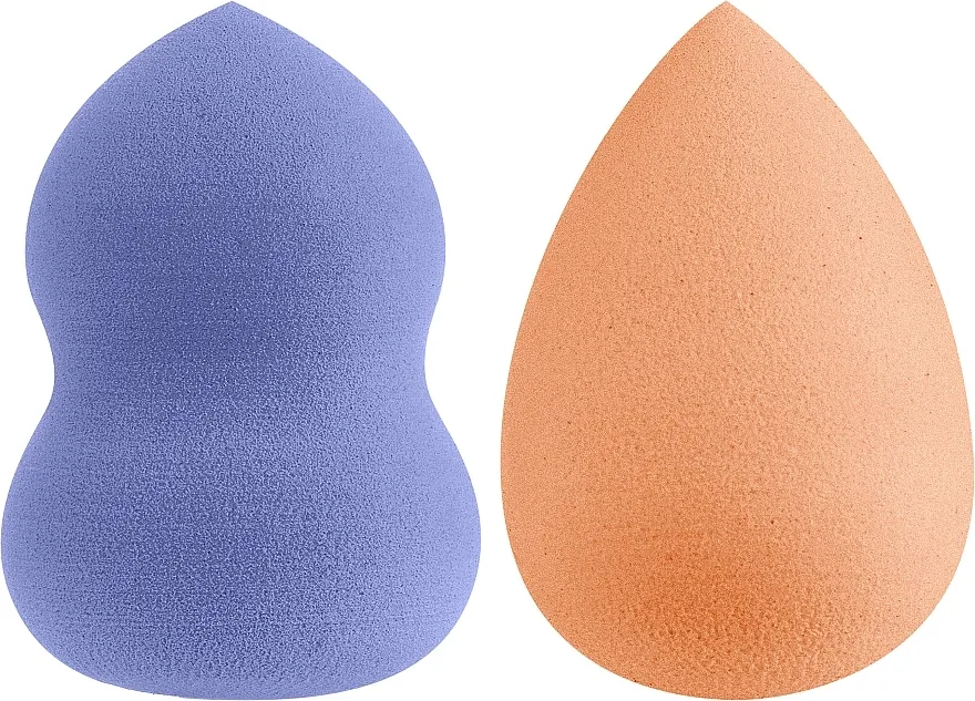 Donegal Blending Sponge Christmas Set Set spužvica za šminkanje , narančasta + ljubičasta, 2 kom