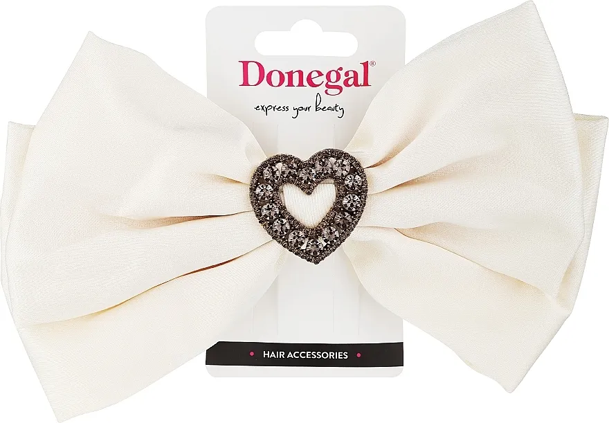 Donegal Gumica za kosu, FA-5672, bež sa srcetom