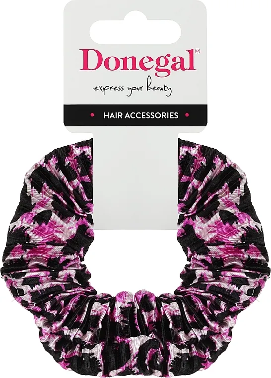 Donegal Gumica za kosu FA-5835, roze u leopard dezenu