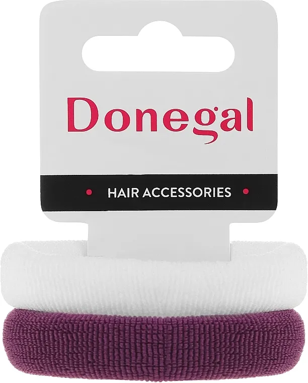 Donegal Gumice za kosu, FA-5642, bela + ljubičasta