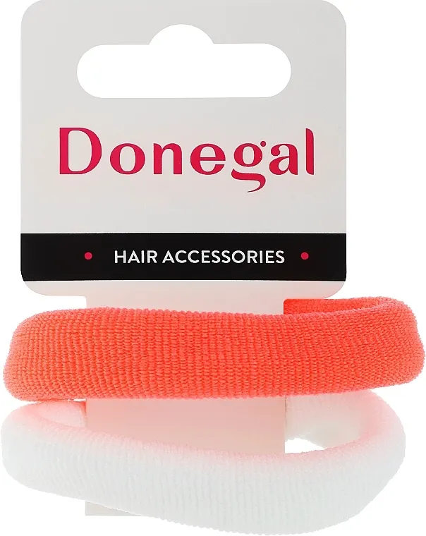 Donegal Gumice za kosu, FA-5642, narandžasta + bela