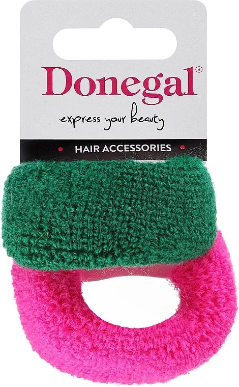 Donegal Gumice za kosu, FA-5643, 2 komada, zelena + malina