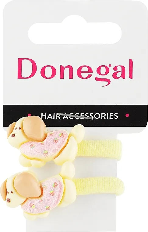 Donegal Gumice za kosu, FA-5659, žute sa psićima