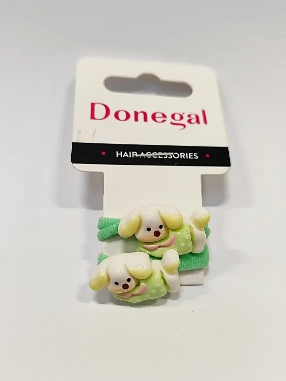 Donegal Gumice za kosu, FA-5659, zelene sa psima