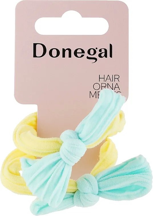 Donegal Gumice za kosu FA-5694, 2 kom., žuto-tirkizne