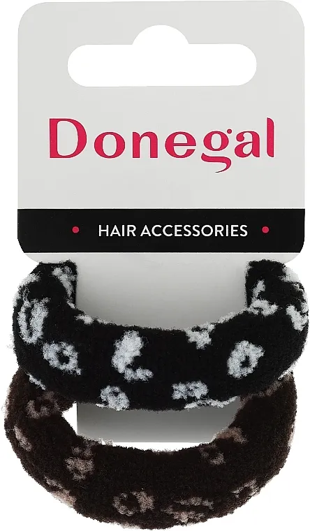 Donegal Gumice za kosu FA-5717, crna + braon 2