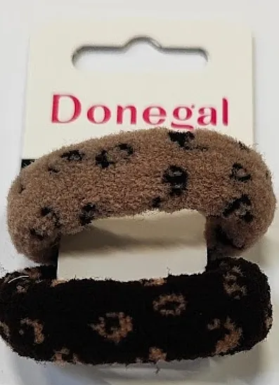 Donegal Gumice za kosu FA-5717, crna + braon