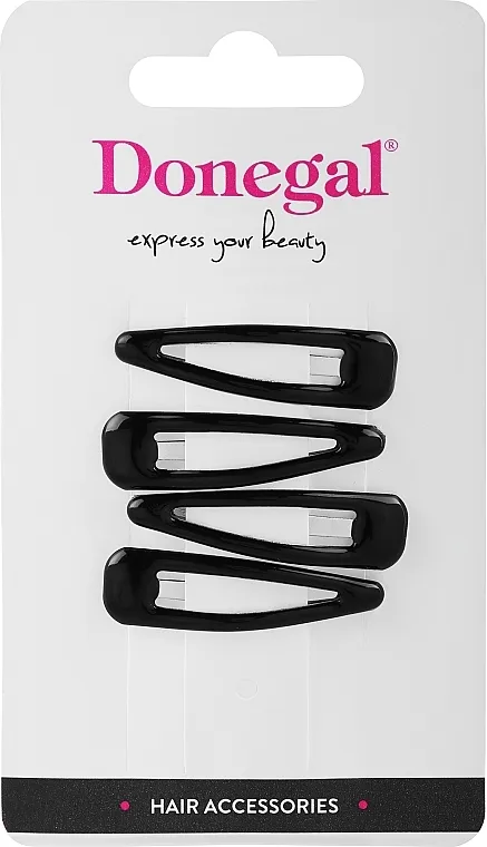 Donegal Kopče za kosu, FA-5628+1, crne, sjajne