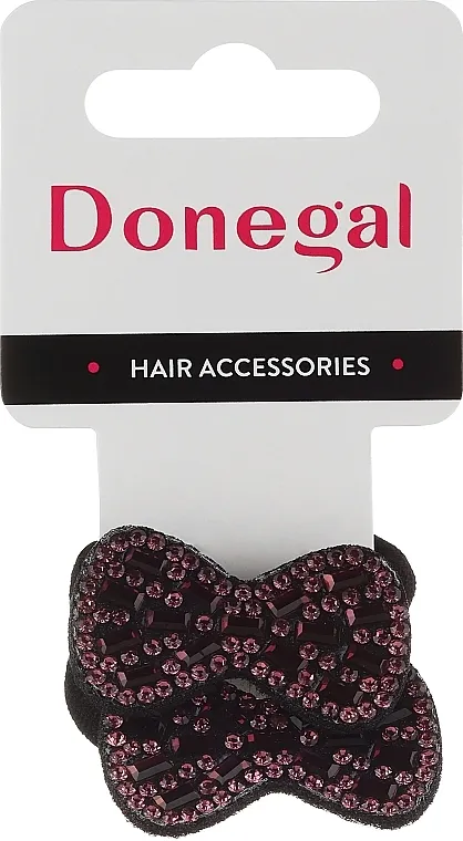 Donegal Lastiši za kosu, FA-5633, crni sa mašnicama