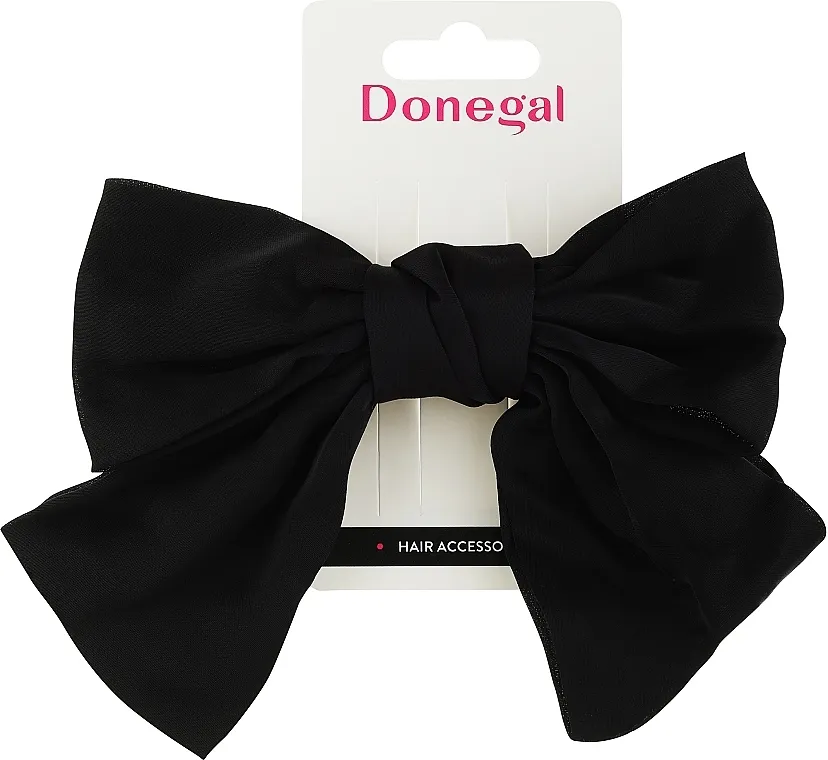 Donegal Šnala za kosu, FA-5713+1, crna mašnica