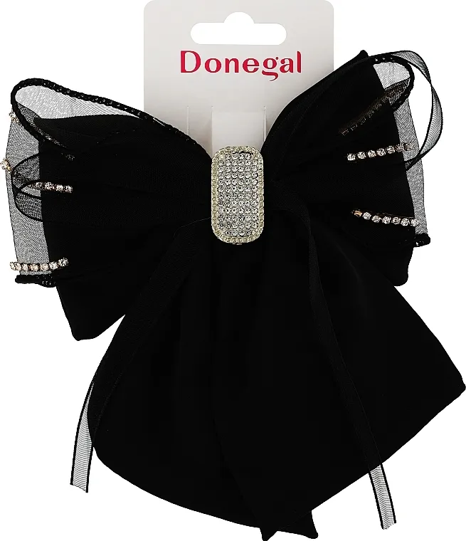 Donegal Šnala za kosu FA-5714+3, crna mašna