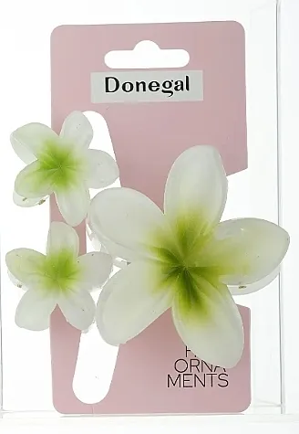 Donegal Šnale za kosu Cveće, belo-zelene