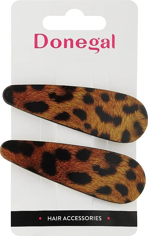 Donegal Šnale za kosu FA-5655+1, 2 kom., braon sa leopard uzorkom