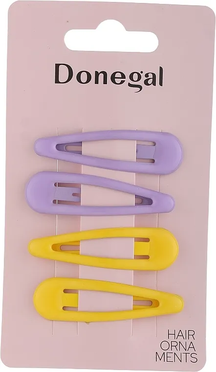 Donegal Šnale za kosu, FA-5667+2, 4 kom, žute + ljubičaste
