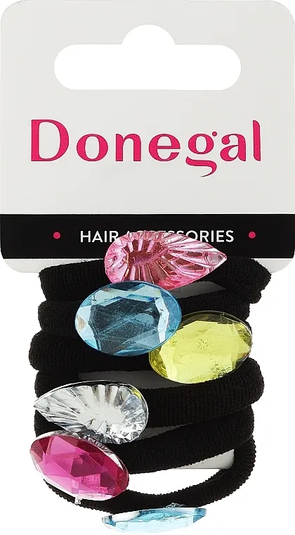 Donegal Set gumica za kosu, FA-5691, 6 komada, raznobojne 6