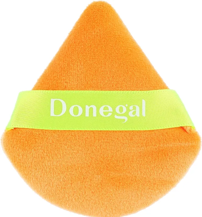 Donegal Velurni puf za puder, trokutasti, narandžasti