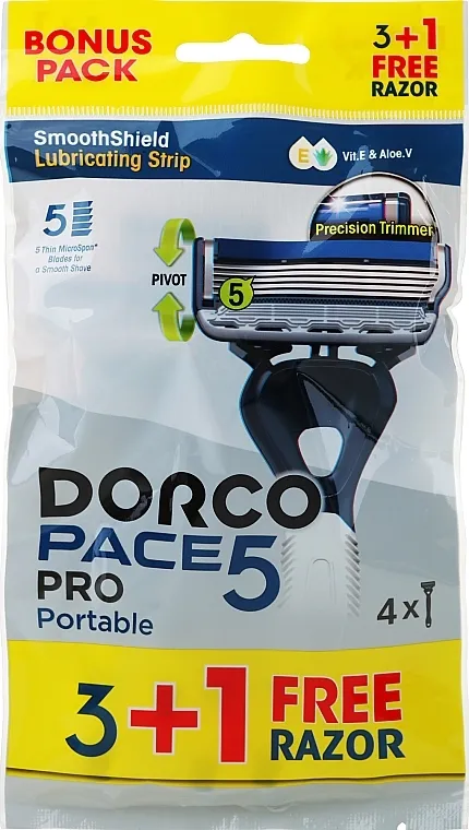 Dorco Pace 5 PRO prenosivi brijač Brijač 3+1