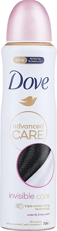 Dove Advanced Care Invisible Care Water Lily &amp; Rose Scent Anti-perspirant Spray Antiperspirant
