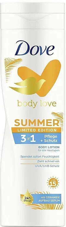 Dove Body Lotion with UVA/UVB Protection SPF15 Losion za telo "Love Summer"