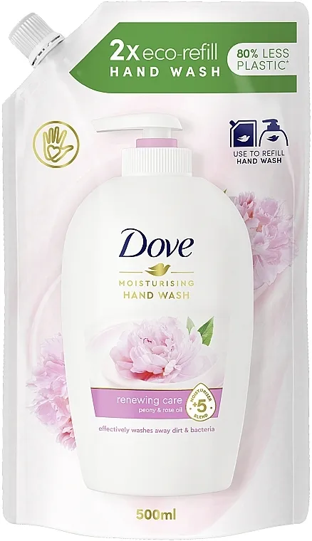 Dove Cream Wash Fresh Touch (dojpak) Tekući krem-sapun "Božur"