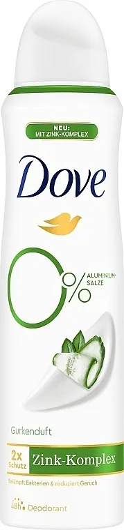 Dove Cucumber Zinc Complex Deodorant Spray Dezodorans u spreju sa mirisom krastavca i kompleksom cinka