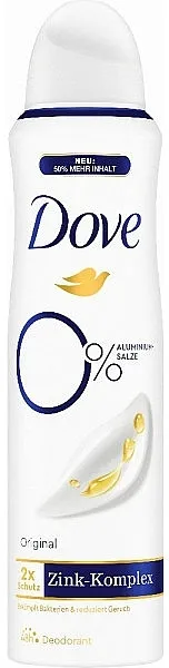 Dove Deodorant Original 0% Spray Dezodorans "Original"