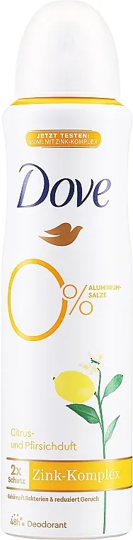 Dove Go Fresh Citrus &amp; Peach Deodorant Dezodorans u spreju "Citrus i breskva", bez aluminijuma