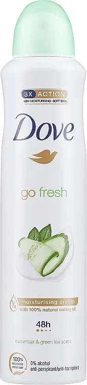 Dove Go Fresh Cucumber &amp; Green Tea Scent Antiperspirant Deodorant Dezodorans "Touch of freshness"