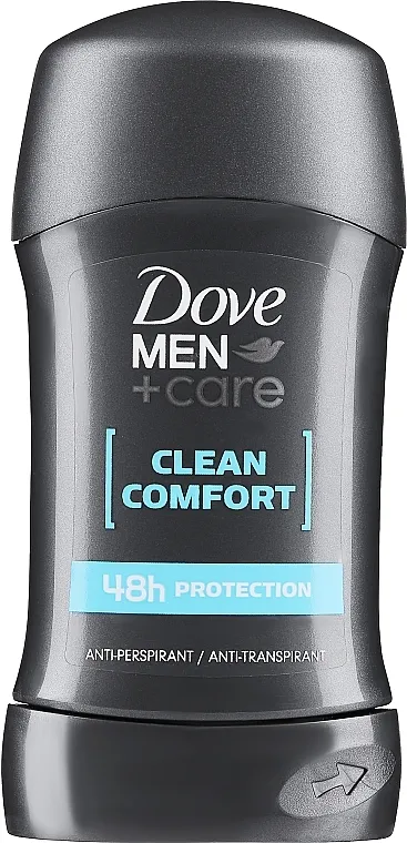Dove Men+ Care Clean Comfort Antiperspirant Deodorant Stick Dezodorans u stiku "Ekstra zaštita i njega bez bijelih mrlja"