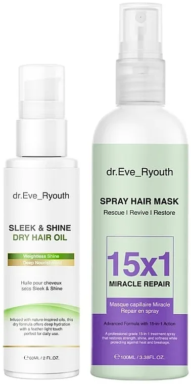 Dr. Eve_Ryouth (hair/spr/mask/100ml + hair/oil/60ml) Set za negu kose