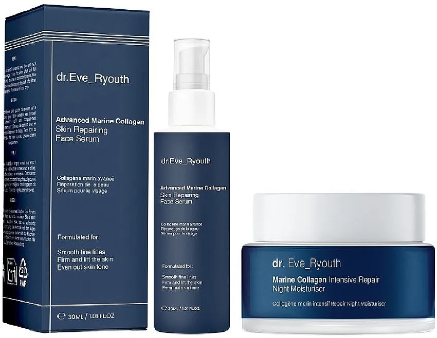 Dr. Eve_Ryouth Marine Collagen (f/serum/30ml + night/f/cr/50ml) Set
