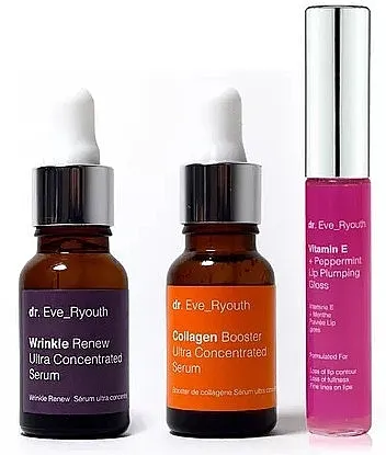 Dr. Eve_Ryouth Pro-Age Glow Skin Serums &amp; Lip (ser/2x15ml + lip/gloss/8ml) Set