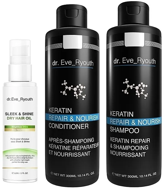 Dr. Eve_Ryouth (shm/300ml + cond/300ml + hair/oil/60ml) Set za negu kose