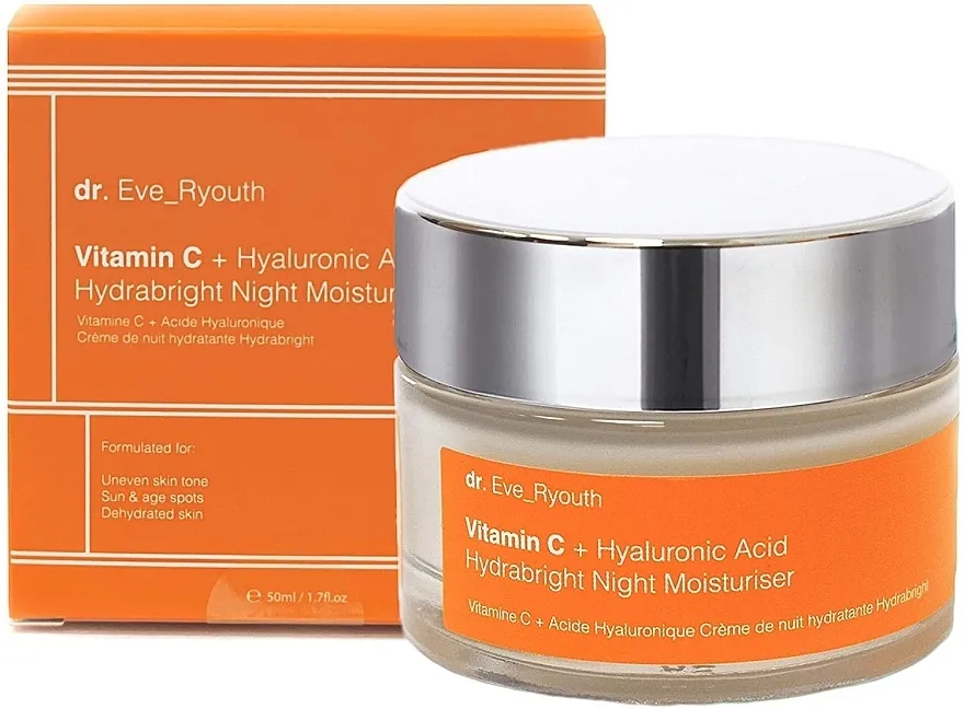Dr. Eve_Ryouth Vitamin C + Hyaluronic Acid Hydrabright Night Moisturiser Noćna hidratantna krema za lice