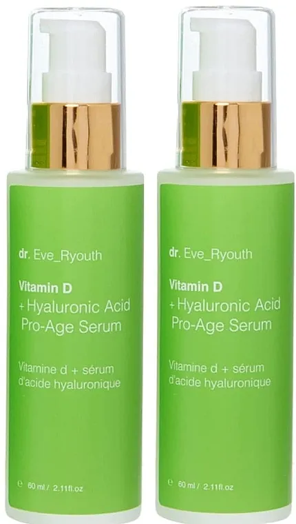 Dr. Eve_Ryouth Vitamin D + Hyaluronic Acid Pro-Age (serum/2x60ml) Set "Serum za lice"