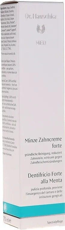 Dr. Hauschka Med Fortifying Mint Toothpaste Pasta za jačanje zuba "Menta"