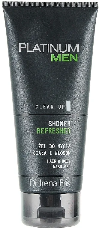Dr Irena Eris Platinum Men Shower Refresher Hair Body Wash Gel Šampon-gel za tijelo i kosu